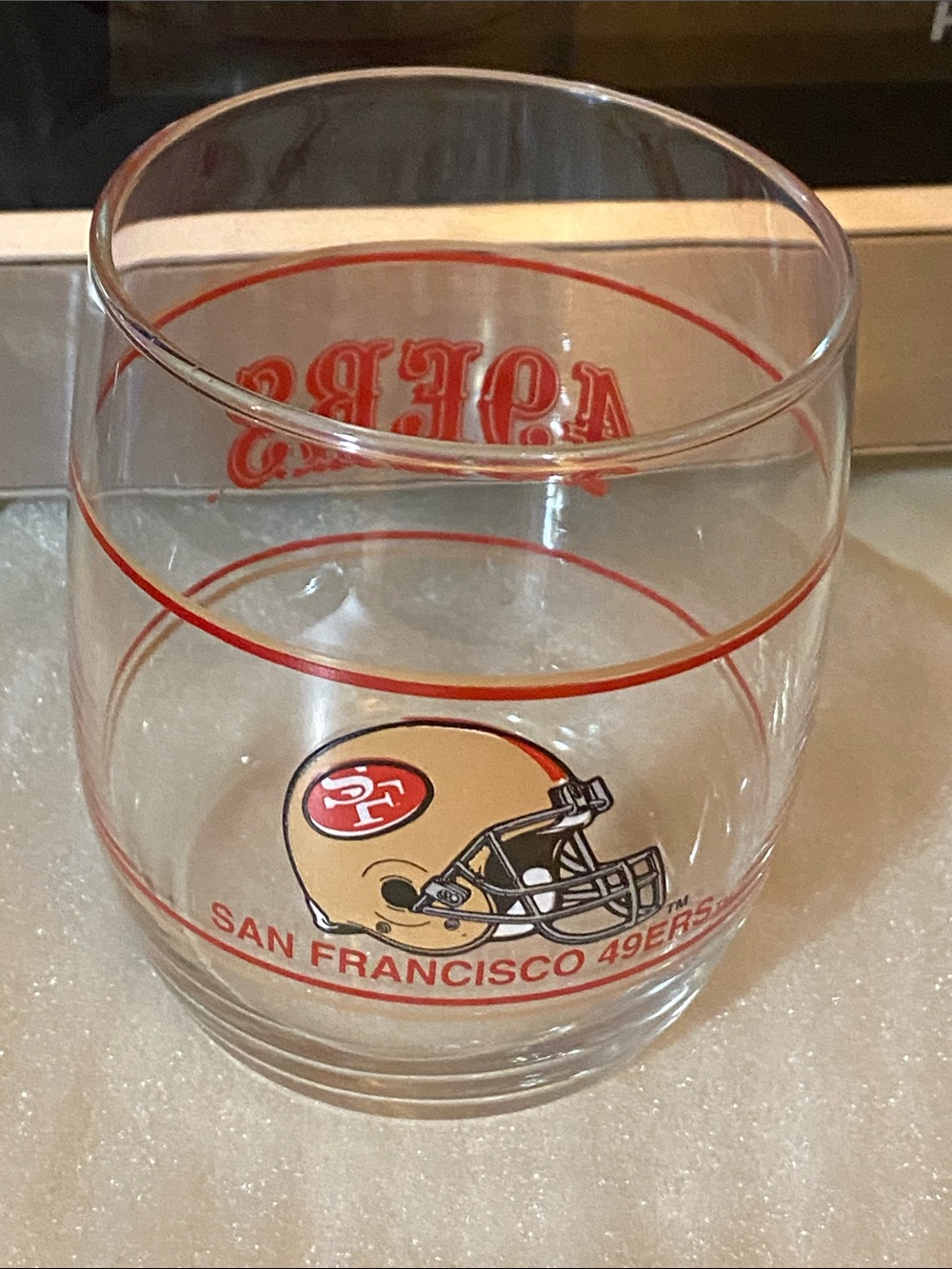 ❤️🏈❤️ NWOT NFL Vintage San Francisco 49ers Glass